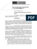 Resolución de Intendencia General SMV #011-2012-SMV/11.1