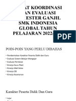 Rapat Koordinasi Dan Evaluasi Semester Ganjil SMK Indonesia Global Tahun PELAJARAN 2022/2023