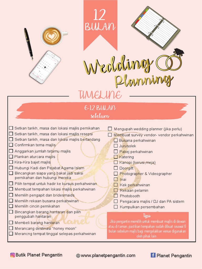 PP Wedding Planning Checklist | PDF