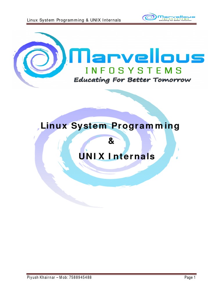 Linux Programming Exercises by Piyush Khairnar | PDF