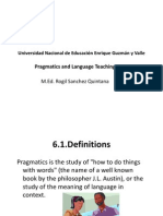 Pragmatics and Language Teaching 20-8-11
