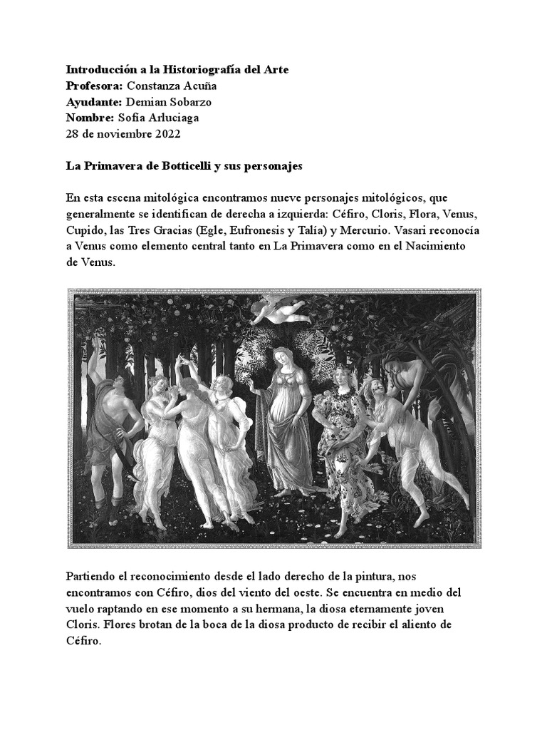 La Primavera de Botticelli | PDF, image size:768x1024