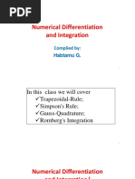 5 Numerical Differentiation and Integration Newton Cotes Integration