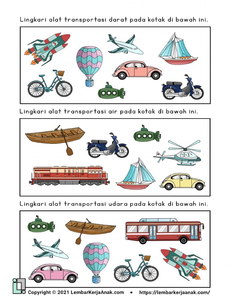 Tema Kendaraan Darat, Laut, Dan Udara 07 | PDF