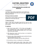 Application Procedure - Castoset 50 N (Mortar)