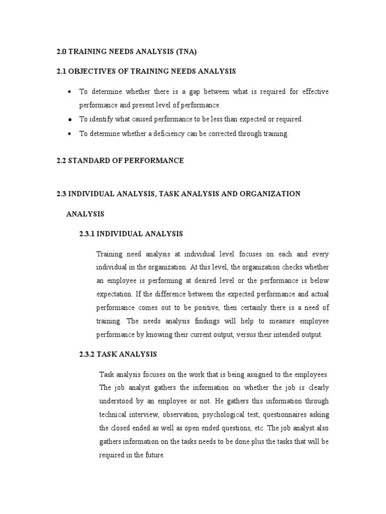 Training intelligence overview