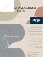 Pertemuan Ke-1 KONSEP DASAR BASIS DATA