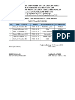 Jadwal Ulangan Akhir Semester