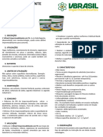 Impermeabilizante em Pó - Dados Técnicos