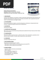 Ficha Tecnica Massa Ultra Rapida