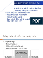 Khái niệm kiến trúc và tổ chức máy tính Cấu trúc và chức năng của máy tính Lịch sử phát triển máy tính Kiến trúc von-Neumann Kiến trúc Harvard Các hệ số đếm và tổ chức lưu trữ dữ liệu trên máy tính