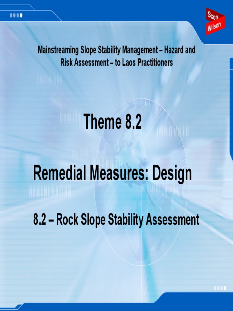 Rock Slope Stability Management Guide | PDF | Mechanical Engineering ...