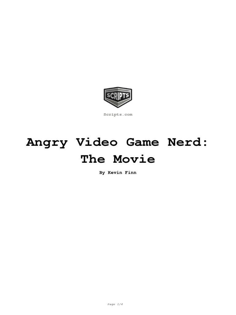 Angry Video Game Nerd The Movie PDF