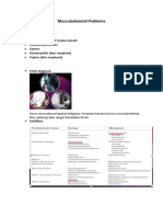 Musculoskeletal Problems