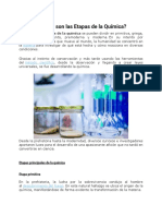 Etapas Del Desarrollo de La Quimica.