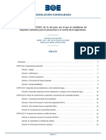 RD 487 Prevención y Contro de Legionella