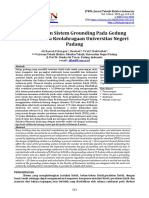 Perancangan Sistem Grounding Pada Gedung Fakultas Ilmu Keolahragaan Universitas Negeri Padang