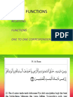 Functions: Relations Functions One To One Correspondence