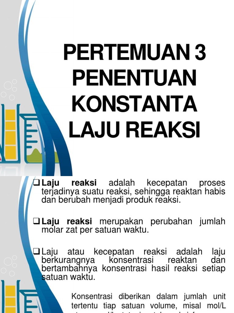 Penentuan Konstanta Laju Reaksi | PDF