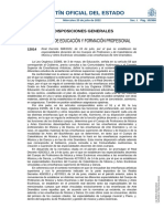 Real Decreto 588:2022 (Nuevas Especialidades)