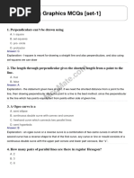 Engineering Graphics Mcqs (Set-1) : 1. Perpendiculars Can'T Be Drawn Using