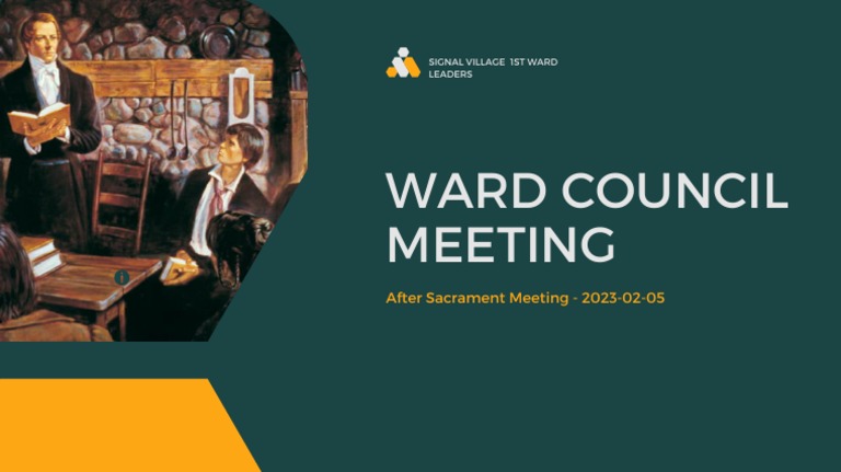 Ward Council Meeting Notice | PDF
