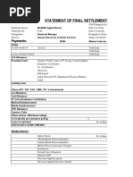 Final Settlement Page