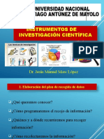 Instrumentos de Investigación Científica: Dr. Jesús Manuel More López