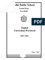 Delhi Public School: English Curriculum Workbook