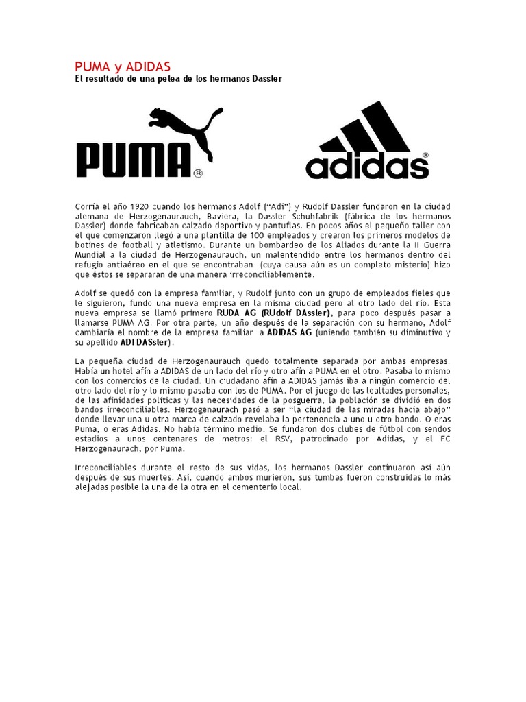 Caso Puma Adidas | PDF | Adidas