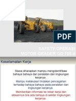 Safety Operasi Motor Grader GD 705-4