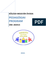 Pedagógiai Program: Kölesdi Mesevár Óvoda