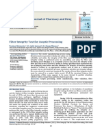 Global Academic Journal of Pharmacy and Drug Research: Filter Integrity Test For Aseptic Processing