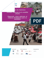 République Du Cameroun Politique Nationale de La Mobilité Urbaine Diagnostic, Vision Nationale, Et Mesures Stratégiques Pour Sa Réalisation