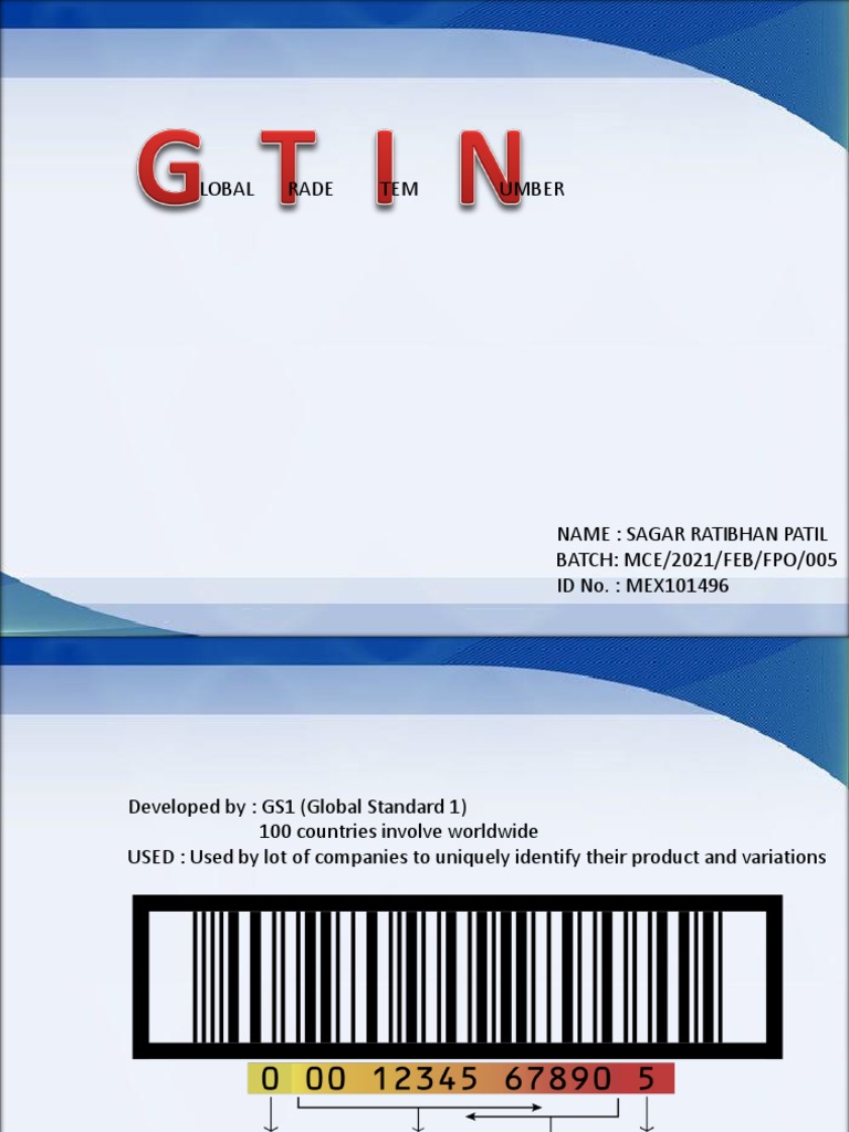 Understanding Global Trade Item Numbers | PDF | Written Communication ...