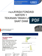 Rekayasa Fondasi - Materi 1-Tekanan Tanah Saat Diam