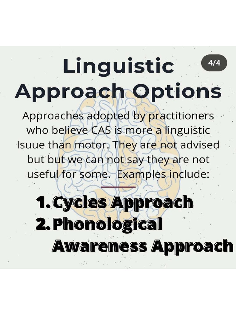 Apraxia of speech treatment options pdf