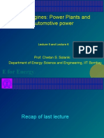 Heat Engines: Power Plants and Automotive Power: E For Energy