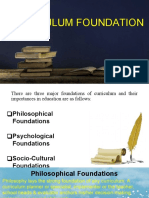 Curriculum Foundation