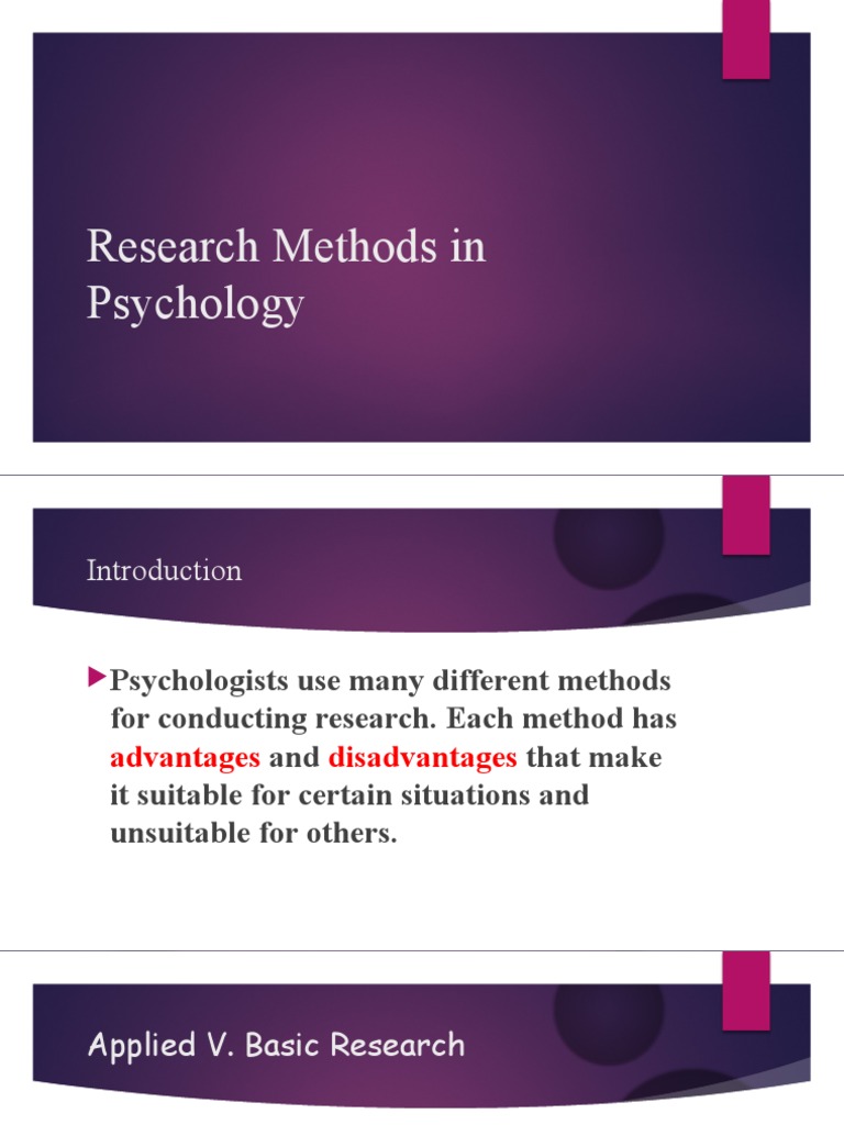 Research Methods in Psychology | PDF | Experiment | Survey Methodology
