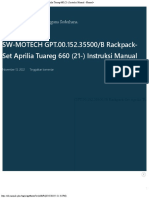 SW-MOTECH GPT0015235500B Racction Manualkpack-Set Aprilia Tuareg 660 (21-) Instruksi Manual 2
