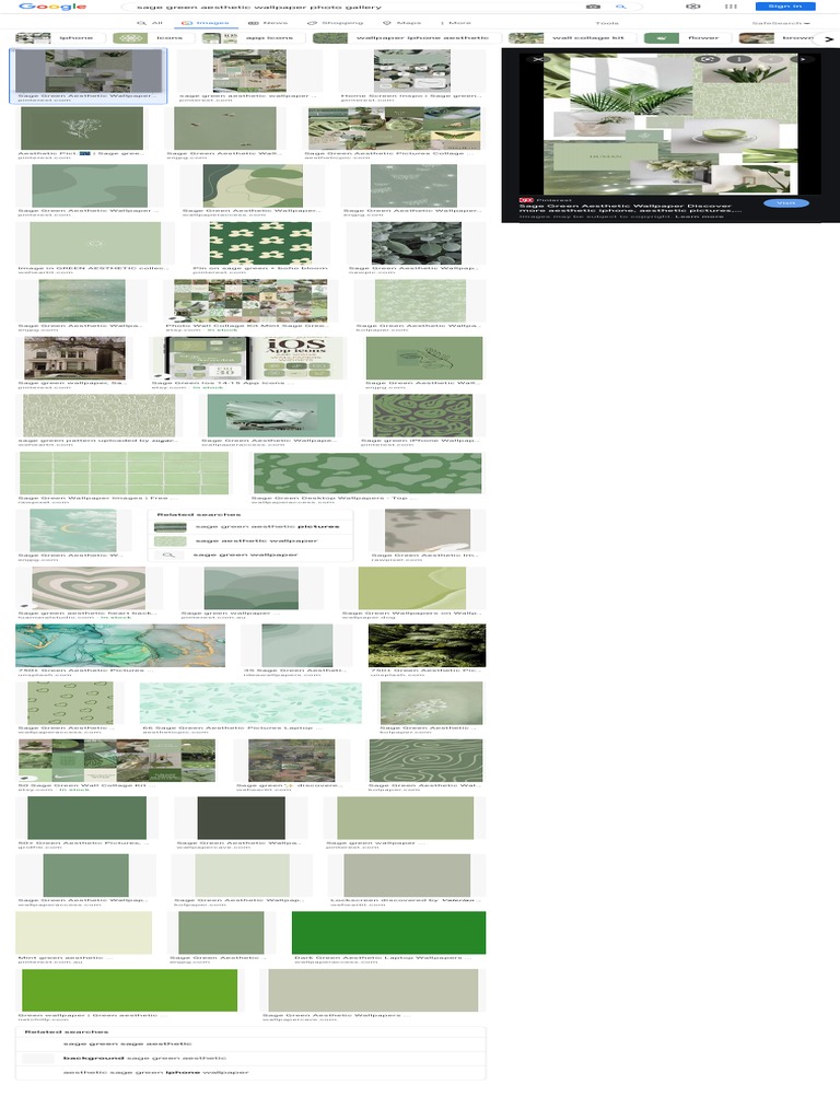 Sage Green Aesthetic Wallpaper Photo Gallery - Google Search | PDF ...