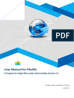 User Manual For PileAXL Program