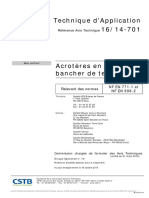Document Technique D'application 16/14-701: Référence Avis Technique