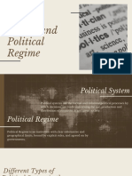Political System and Political Regime