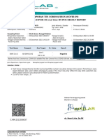 Hasil Laporan Tes Coronavirus (Covid-19) Coronavirus (Covid-19) Real Time RT-PCR Result Report