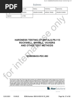 Hardness Testing of Metals, Ps-113 Rockwell, Brinell, Vickers and Other Test Methods