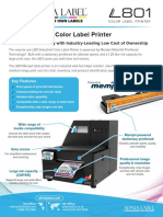 L801 Industrial Color Label Printer: Incredible Print Quality With Industry-Leading Low Cost of Ownership