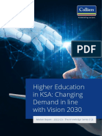 Higher Education in KSA Changing Demand in Line With Vision 2030