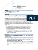 Analyze Financial Statements